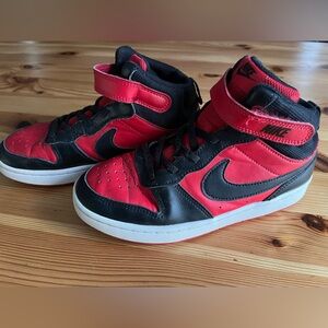 Nike Kids Red and Black Sneakers